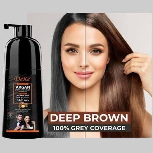 Dexe ARGAN DARK BROWN HAIR COLOR SHAMPOO 420ml | 799439318168